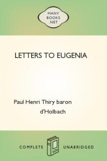 Letters to Eugenia by baron d' Holbach Paul Henri Thiry