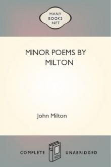 Minor Poems by Milton by John Milton