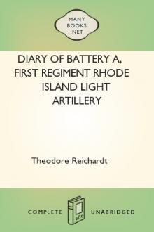 Diary of Battery A, First Regiment Rhode Island Light Artillery by Theodore Reichardt