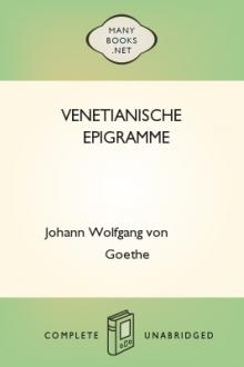 Venetianische Epigramme by Johann Wolfgang von Goethe