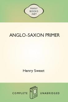 Anglo-Saxon Primer by Henry Sweet