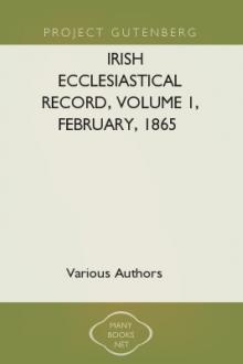 The Irish Ecclesiastical Record, Volume 1, February, 1865 by Unknown