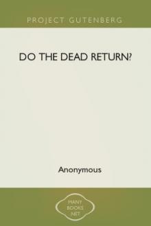 Do the Dead Return? by Anonymous