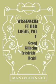 Wissenschaft der Logik, vol 1  by Georg Wilhelm Friedrich Hegel