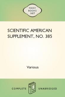 Scientific American Supplement, No. 385 by Various Authors