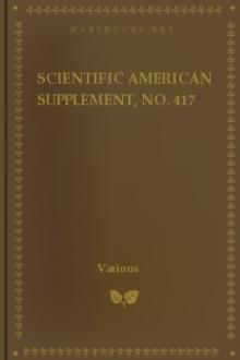 Scientific American Supplement, No. 417 by Various Authors