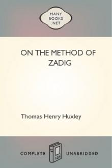 On the Method of Zadig by Thomas Henry Huxley