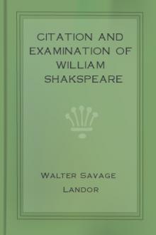 Citation and Examination of William Shakspeare by Walter Savage Landor