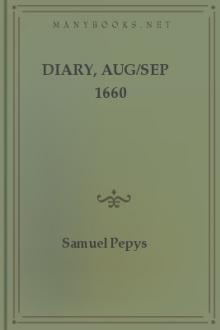 Diary, Aug/Sep 1660 by Samuel Pepys
