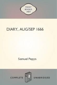 Diary, Aug/Sep 1666 by Samuel Pepys