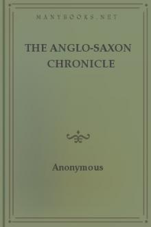 The Anglo-Saxon Chronicle by Unknown