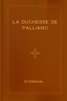 La Duchesse de Palliano by Marie-Henri Beyle
