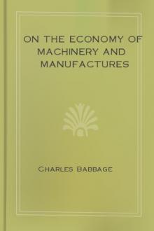 On the Economy of Machinery and Manufactures by Charles Babbage