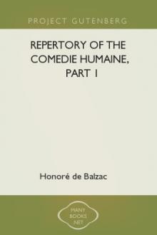 Repertory of the Comedie Humaine, part 1 by Honoré de Balzac