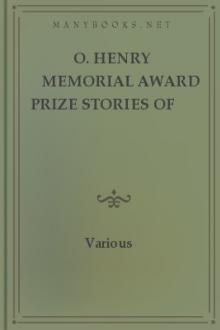 O. Henry Memorial Award Prize Stories of 1919 by Unknown