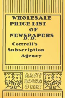 Wholesale Price List of Newspapers and Periodicals by D. D. Cottrell's Subscription Agency