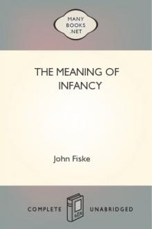 The Meaning of Infancy by John Fiske