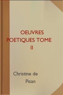 Oeuvres poetiques Tome II by Christine de Pisan
