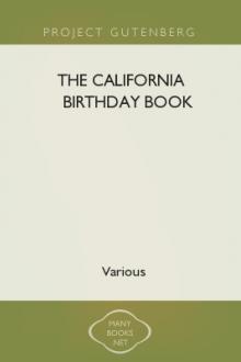 The California Birthday Book by Unknown