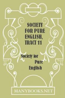 Society for Pure English, Tract 11 by Society for Pure English