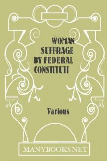 Woman Suffrage by Federal Constitutional Amendment by Unknown