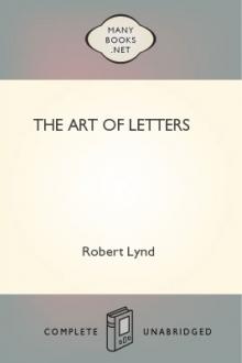 The Art of Letters by Robert Lynd