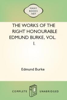 The Works of the Right Honourable Edmund Burke, Vol. I. by Edmund Burke