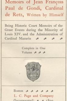 The Memoirs of Cardinal de Retz by Cardinal de Retz