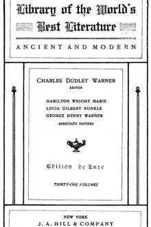 Library of the World's Best Literature, Ancient and Modern,  Volume 1 by Unknown