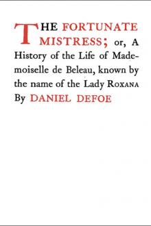 The Fortunate Mistress by Daniel Defoe