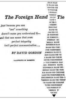 The Foreign Hand Tie by Randall Garrett