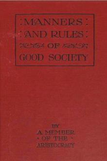 Manners and Rules of Good Society by Anonymous